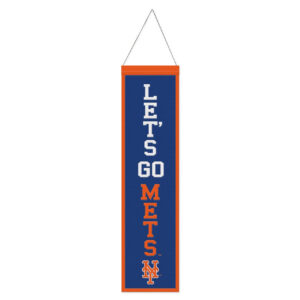 New York Mets Banner Wool 8×32 Heritage Slogan Design – Special Order