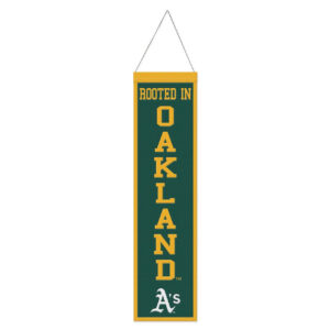 Oakland Athletics Banner Wool 8×32 Heritage Slogan Design – Special Order