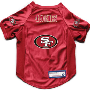 San Francisco 49ers Pet Jersey Stretch Size L