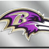 Baltimore Ravens License Plate Laser Cut Silver