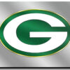 Green Bay Packers License Plate Laser Cut Silver