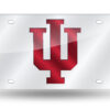 Indiana Hoosiers License Plate Laser Cut Silver