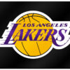 Los Angeles Lakers License Plate Laser Cut Black