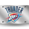 Oklahoma City Thunder License Plate Laser Cut Silver