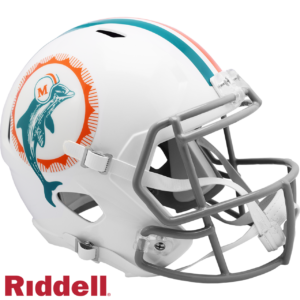 Miami Dolphins Helmet Riddell Replica Full Size Speed Style 1972 T/B