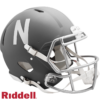 Nebraska Cornhuskers Helmet Riddell Authentic Full Size Speed Style Slate Alternate