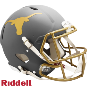 Texas Longhorns Helmet Riddell Authentic Full Size Speed Style Slate Alternate