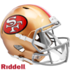 San Francisco 49ers Helmet Riddell Replica Full Size Speed Style 1964-1995 T/B Special Order