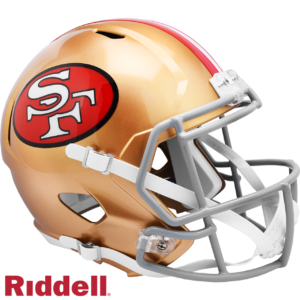 San Francisco 49ers Helmet Riddell Replica Full Size Speed Style 1964-1995 T/B Special Order