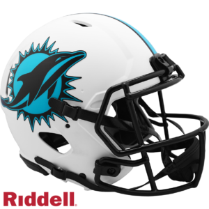 Miami Dolphins Helmet Riddell Authentic Full Size Speed Style Lunar Eclipse Alternate