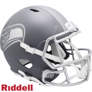 Seattle Seahawks Helmet Riddell Replica Full Size Speed Style Slate Alternate