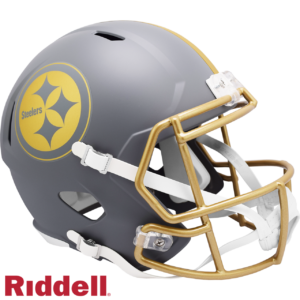 Pittsburgh Steelers Helmet Riddell Replica Full Size Speed Style Slate Alternate