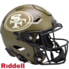 San Francisco 49ers Helmet Riddell Authentic Full Size SpeedFlex Style Salute To Service