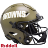 Cleveland Browns Helmet Riddell Authentic Full Size SpeedFlex Style Salute To Service