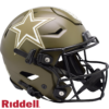 Dallas Cowboys Helmet Riddell Authentic Full Size SpeedFlex Style Salute To Service