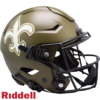 New Orleans Saints Helmet Riddell Authentic Full Size SpeedFlex Style Salute To Service