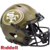 San Francisco 49ers Helmet Riddell Authentic Full Size Speed Style Salute To Service