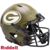 Green Bay Packers Helmet Riddell Authentic Full Size Speed Style Salute To Service