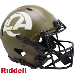 Los Angeles Rams Helmet Riddell Authentic Full Size Speed Style Salute To Service