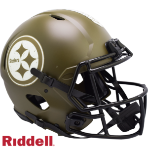 Pittsburgh Steelers Helmet Riddell Authentic Full Size Speed Style Salute To Service