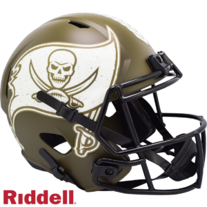 Tampa Bay Buccaneers Helmet Riddell Replica Full Size Speed Style Salute To Service