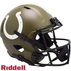 Indianapolis Colts Helmet Riddell Replica Full Size Speed Style Salute To Service