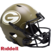 Green Bay Packers Helmet Riddell Replica Full Size Speed Style Salute To Service