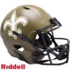 New Orleans Saints Helmet Riddell Replica Full Size Speed Style Salute To Service