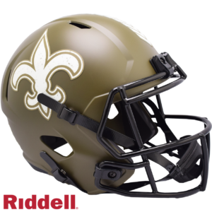 New Orleans Saints Helmet Riddell Replica Full Size Speed Style Salute To Service