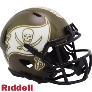 Tampa Bay Buccaneers Helmet Riddell Replica Mini Speed Style Salute To Service