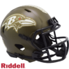 Baltimore Ravens Helmet Riddell Replica Mini Speed Style Salute To Service