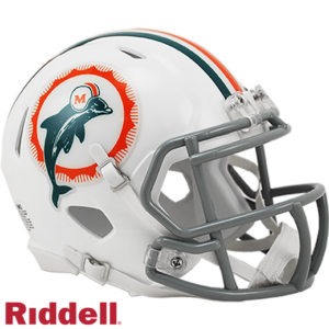 Miami Dolphins Helmet Riddell Replica Mini Speed Style 1972 T/B