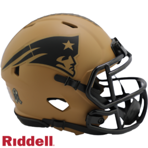 New England Patriots Helmet Riddell Replica Mini Speed Style Salute To Service 2023