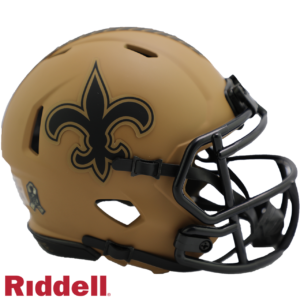 New Orleans Saints Helmet Riddell Replica Mini Speed Style Salute To Service 2023