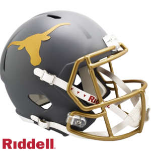 Texas Longhorns Helmet Riddell Replica Full Size Speed Style Slate Alternate