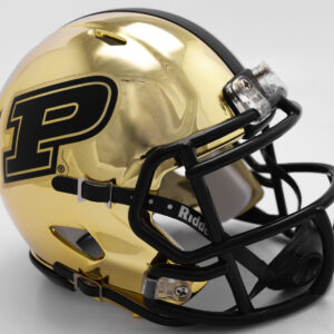 Purdue Boilermakers Helmet Riddell Replica Mini Speed Style Chrome Alternate