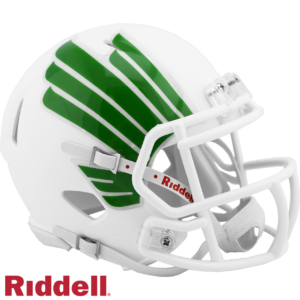 North Texas Mean Green Helmet Riddell Replica Mini Speed Style Matte White