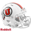 Utah Utes Helmet Riddell Replica Mini Speed Style White