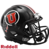 Utah Utes Helmet Riddell Replica Mini Speed Style Black