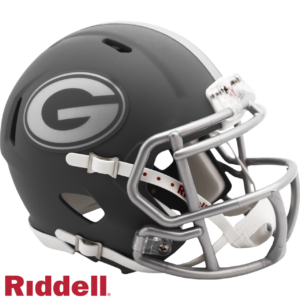 Georgia Bulldogs Helmet Riddell Replica Mini Speed Style Slate Alternate