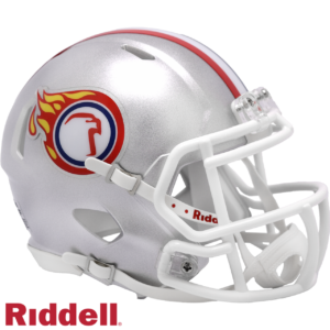 Liberty Flames Helmet Riddell Replica Mini Speed Style Silver Eagle Design