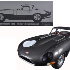 Jaguar Lightweight E-Type Continuation Gunmetal 1/18 Diecast Model Car  by Paragon