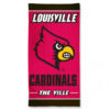 Louisville Cardinals Towel 30×60 Beach Style