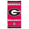 Georgia Bulldogs Towel 30×60 Beach Style