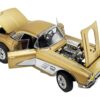 1961 Chevrolet Corvette Gasser “Rat Fink’s The Fugitive Vette” Gold Metallic Limited Edition to 414 pieces Worldwide 1/18 Diecast Model Car by ACME