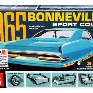 Skill 2 Model Kit 1965 Pontiac Bonneville Sport Coupe 3-in-1 Kit 1/25 Scale Model by AMT