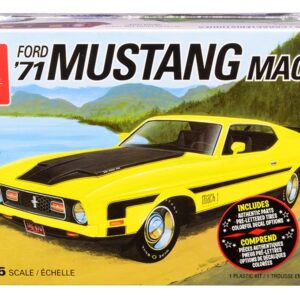 Skill 2 Model Kit 1971 Ford Mustang Mach I 1/25 Scale Model by AMT