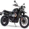 Triumph Scrambler 1200 “Bond Edition” Motorcycle Black 007 James Bond “No Time to Die” (2021) Movie 1/12 Diecast Model by Corgi