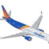 Boeing 737 MAX 8 Commercial Aircraft “Allegiant Air” (N810MG) White and Blue with Graphics “Gemini 200” Series 1/200 Diecast Model Airplane by GeminiJets