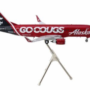 Embraer ERJ-175 Commercial Aircraft “Alaska Airlines/Horizon – Washington State Cougars” (N661QX) Red with Gray Tail “Gemini 200” Series 1/200 Diecast Model Airplane by GeminiJets